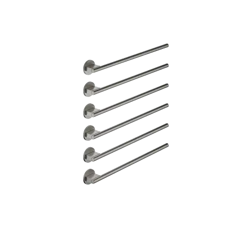 Towel warmer , 6-fold , projection right , without control element - Brushed Dark Platinum - 83 316 979-99