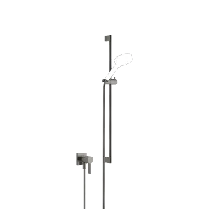 Mitigeur monocommande encastré avec raccord de douche intégré avec garniture de douche sans douchette - Dark Platinum brossé - 36 013 970-99