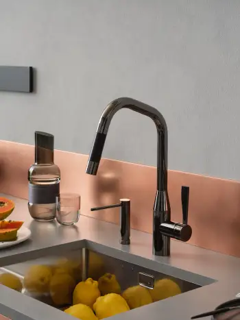 Dornbracht sync design series inspiration kitchen kitchen faucet dark chrome