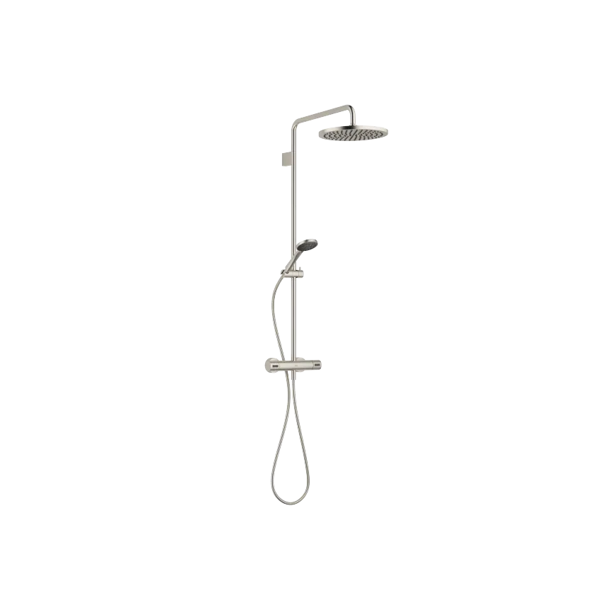 SERIENNEUTRAL Platin gebürstet Duscharmaturen Shower Pipe mit Brause