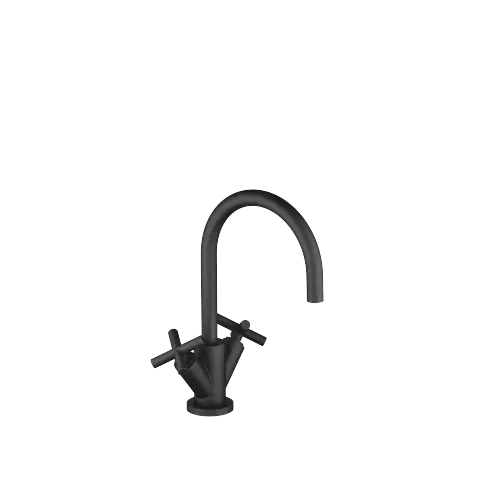 TARA Single-hole basin mixer with pop-up waste - Matte Black - 22 513 892-33