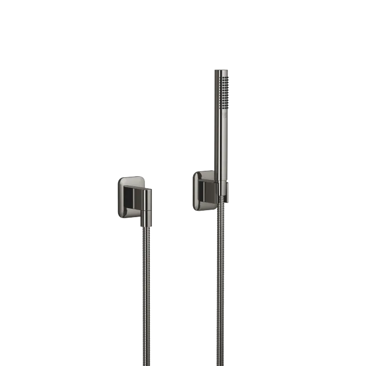 LISSÉ Hand shower set with individual rosettes - Dark Chrome - 27 802 845-19