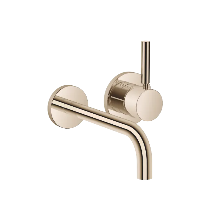 META Waschtisch-Wand-Einhandbatterie mit Einzelrosetten - Champagne (22kt Gold) - 36 862 660-47