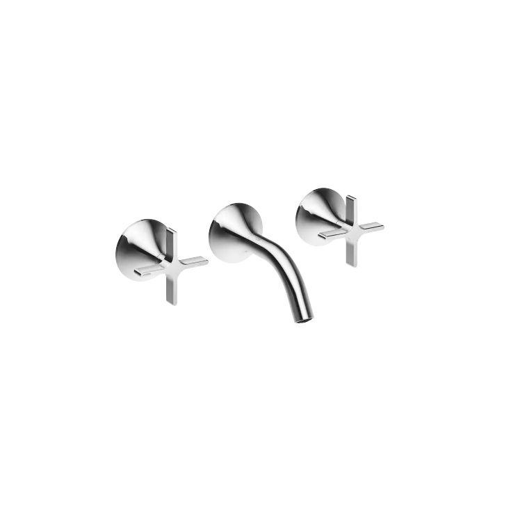 VAIA Wall-mounted basin mixer without pop-up waste - Chrome - 36 702 809-00