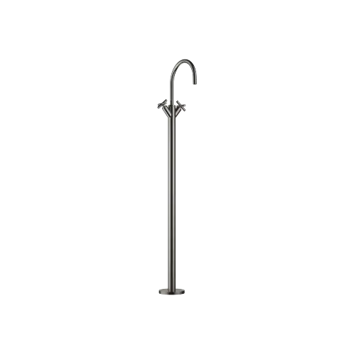 TARA Single-hole basin mixer with stand pipe without pop-up waste - Dark Chrome - 22 585 892-19 0010
