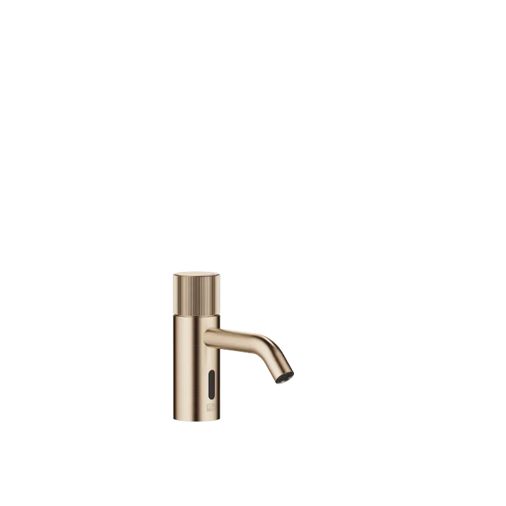 META Robinetterie de lavabo avec fonction d’ouverture et de fermeture électronique sans garniture d’écoulement - Champagne brossé (Or 22cts) - 44 515 660-46