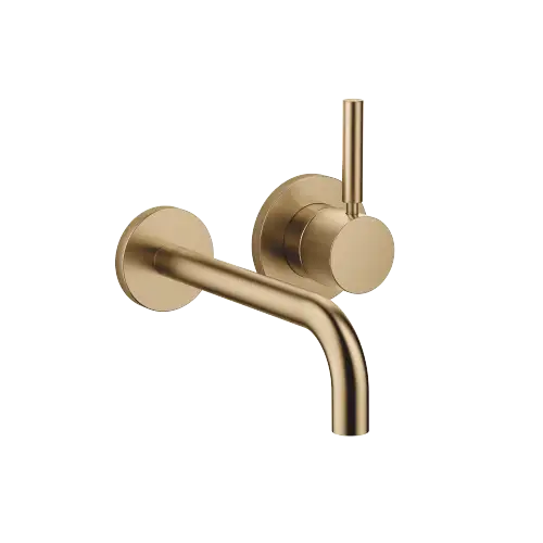 META Wall-mounted single-lever mixer with individual flanges - Brushed Dark Brass (PVD) - 36 862 660-39 0010