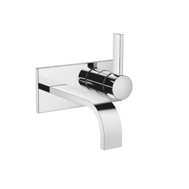 Wall-mounted single-lever basin mixer with cover plate without pop-up waste - 36 863 782-00