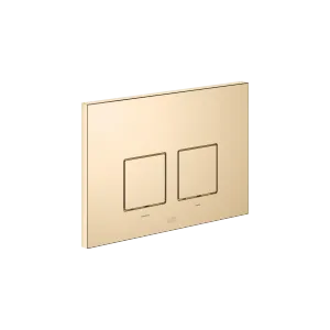 Flush plate for concealed WC cisterns made by Geberit angular - Durabrass (23kt Gold) - 12 665 980-09