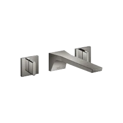 CL.1 Wall-mounted basin mixer without pop-up waste - Dark Chrome - Set containing 3 articles