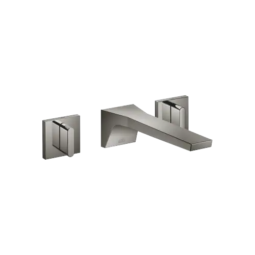 CL.1 Wall-mounted basin mixer without pop-up waste - Dark Chrome - Set containing 3 articles