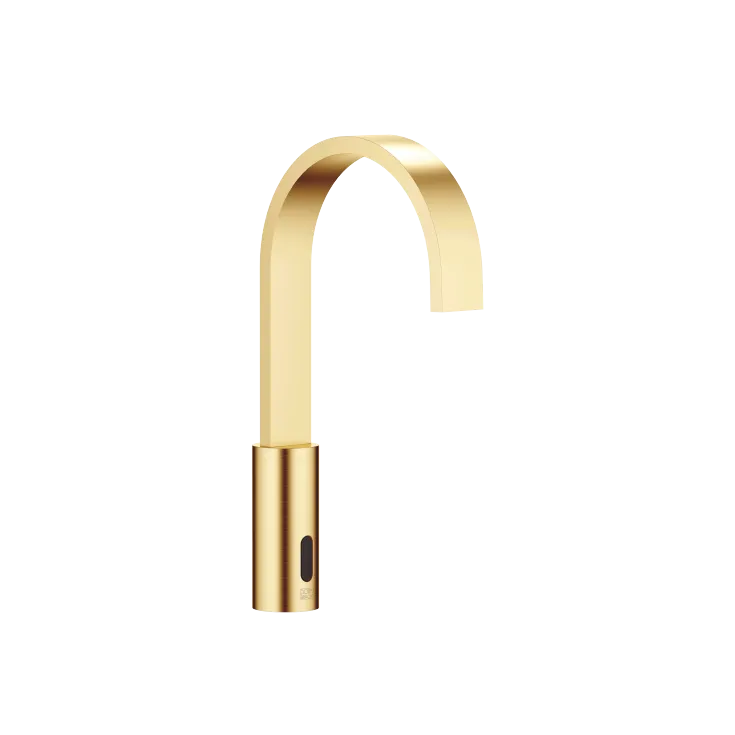 MEM Washstand fitting with electronic opening and closing function without pop-up waste - Brushed Durabrass (23kt Gold) - 44 521 782-28