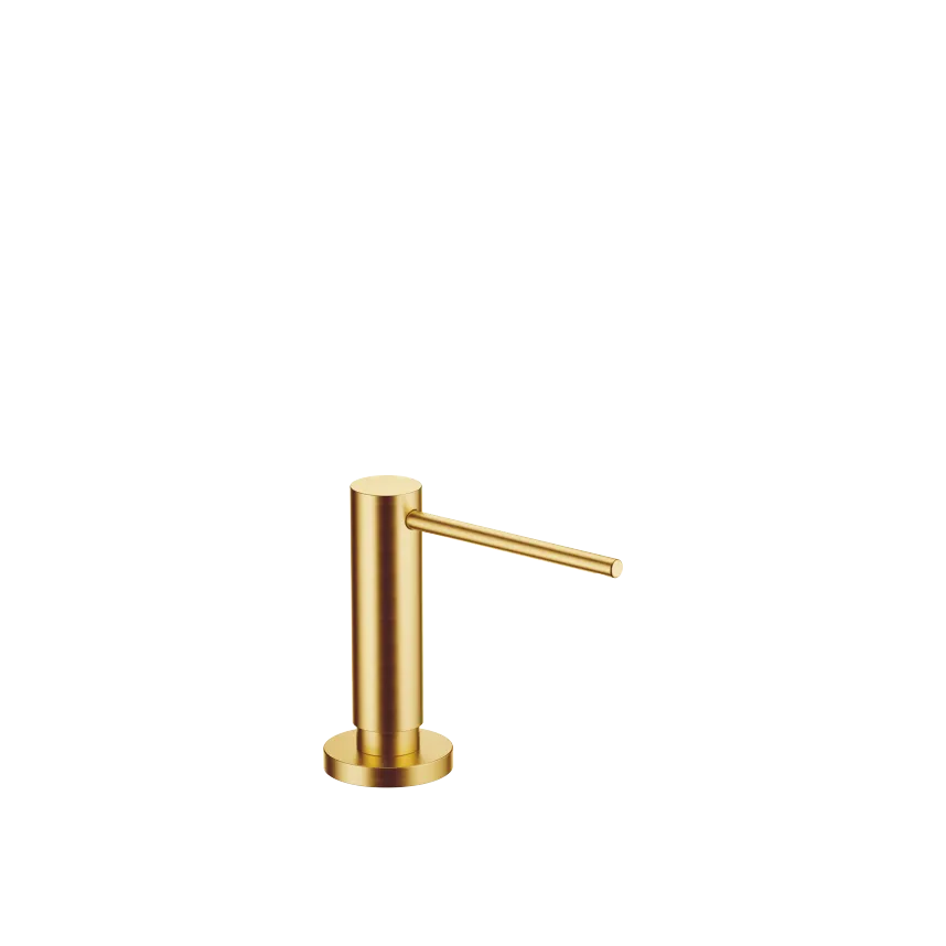 Dispenser with rosette - Brushed Durabrass (23kt Gold) - 82 444 970-28