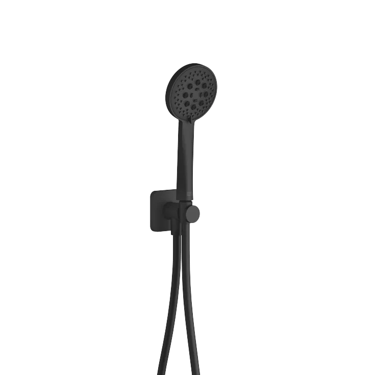 DORNBRACHT YARRE Juego de ducha de mano con rosetas individuales - Soft Black - 27 803 832-69