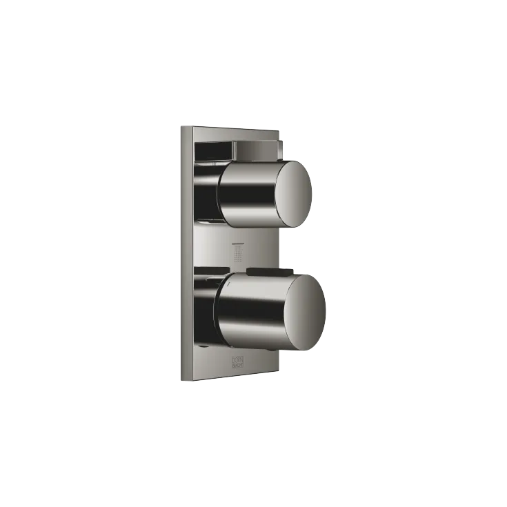 Concealed thermostat with three function volume control - Dark Chrome - 36 427 670-19