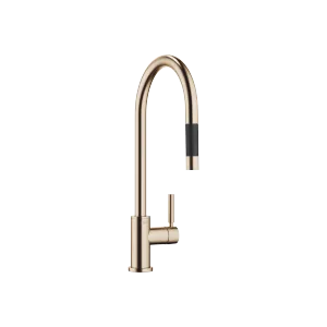 TARA Single-lever mixer Pull-down with spray function - Brushed Champagne (22kt Gold) - 33 870 888-46 0010