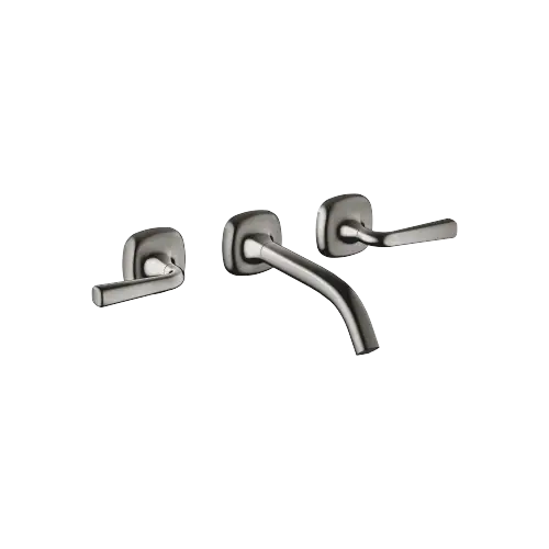 COYA Robinetterie murale pour lavabo sans garniture d’écoulement - Dark Chrome - 36 712 414-19