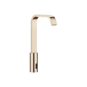 IMO Washstand fitting with electronic opening and closing function without pop-up waste - Brushed Light Gold - 44 521 670-27