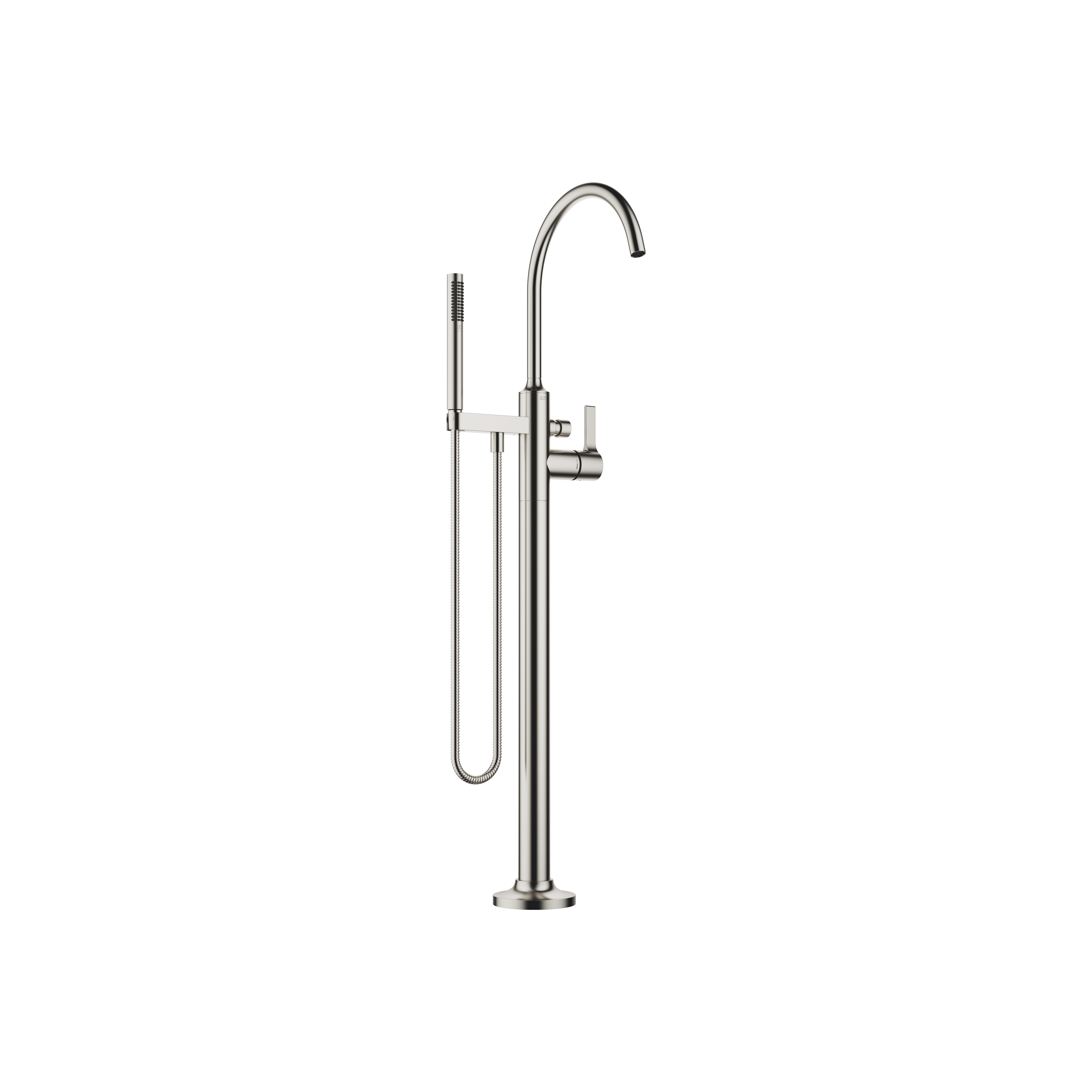 VAIA Brushed Platinum : Single-lever bath mixer with stand pipe