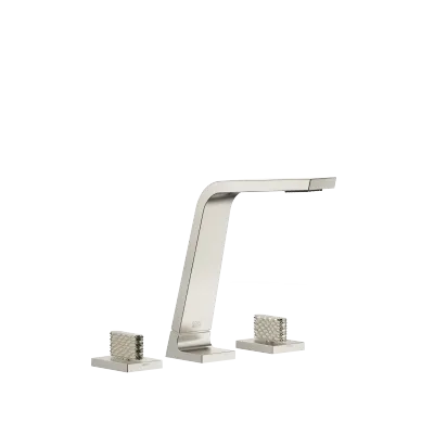 CL.1 Three-hole lavatory mixer without drain - Brushed Platinum - Set containing 3 articles