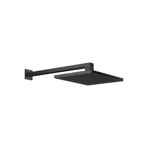 Regenbrause mit Wandanbindung FlowReduce 300 x 240 mm - Schwarz matt - 28 760 980-33