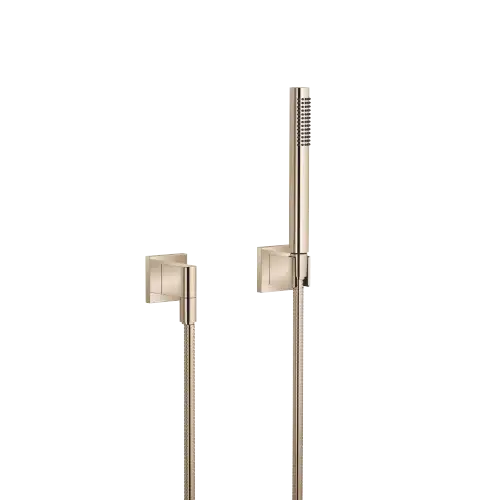 Schlauchbrausegarnitur mit Einzelrosetten FlowReduce - Champagne (22kt Gold) - 27 811 980-47 0010