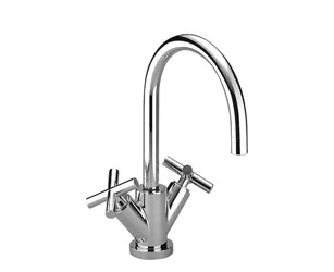 TARA Single-hole lavatory mixer with drain - Brushed Dark Bronze (PVD) - 22 513 892-43 0010
