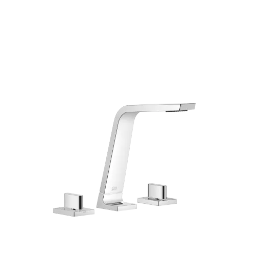 CL.1 Three-hole lavatory mixer without drain - Chrome - Set containing 3 articles