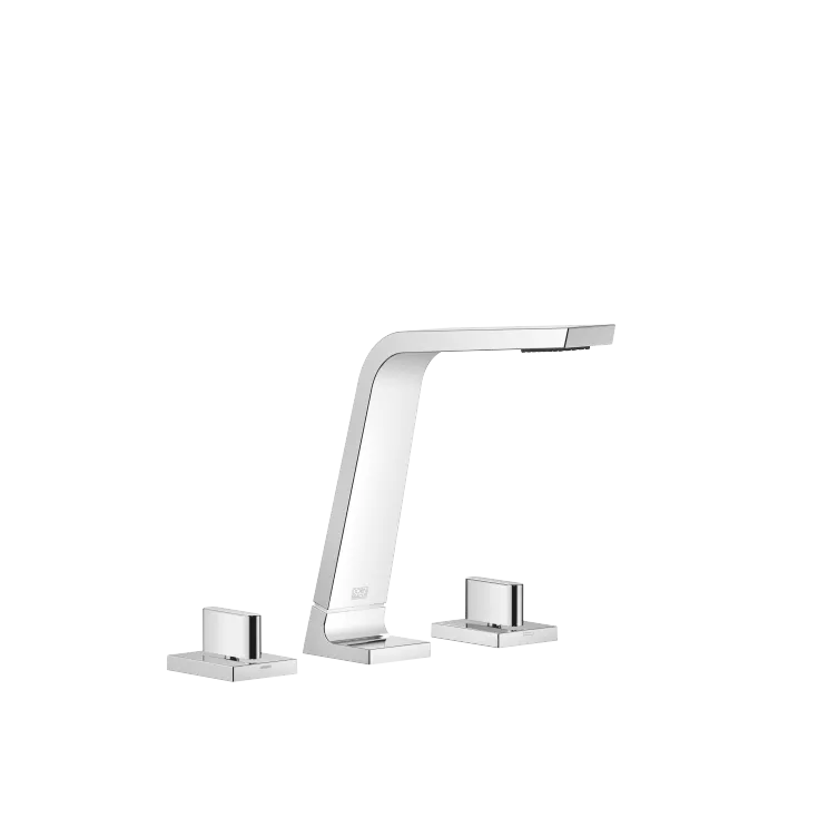 CL.1 Three-hole basin mixer without pop-up waste - Chrome - Set containing 3 articles