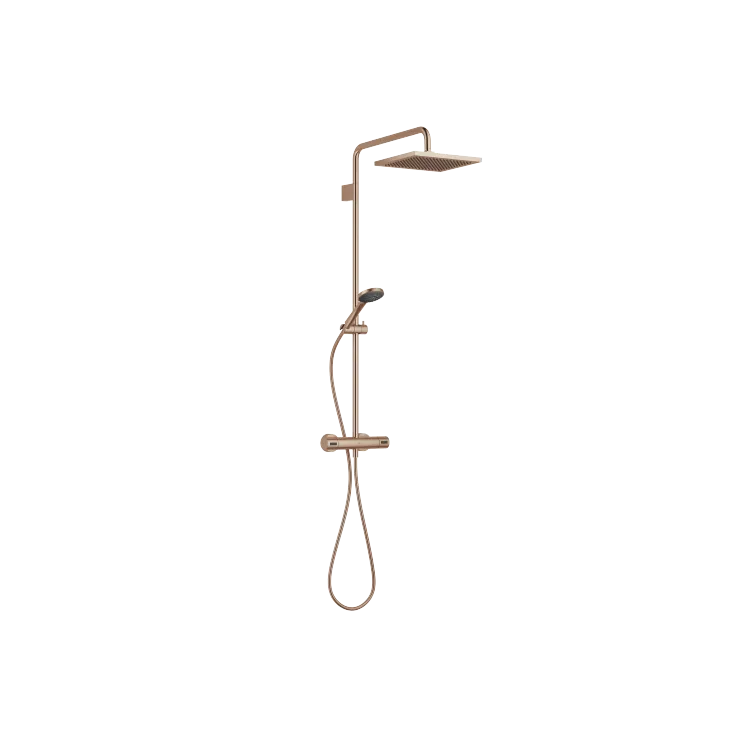 SERIES SPECIFIC Showerpipe with shower thermostat - Brushed Bronze - Set containing 1 articles