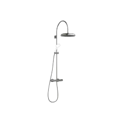 COYA Showerpipe with shower thermostat without hand shower 300 mm - Dark Chrome - 34 465 404-19 0050