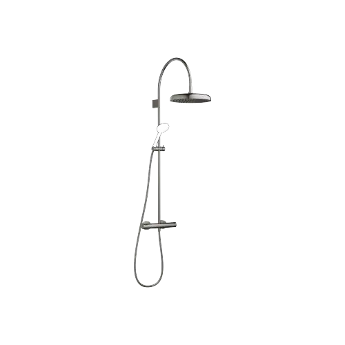 COYA Showerpipe with shower thermostat without hand shower 300 mm - Dark Chrome - 34 465 404-19 0050