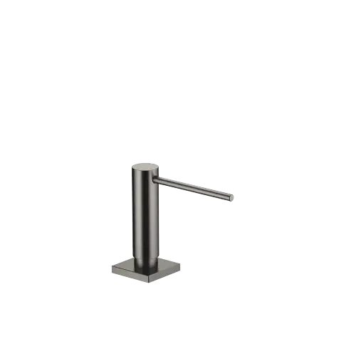 Dispenser with rosette - Brushed Dark Platinum - 82 439 970-99