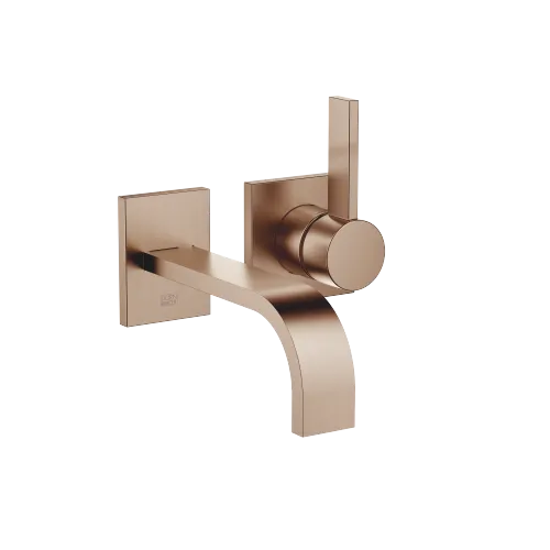 MEM Waschtisch-Wand-Einhandbatterie ohne Ablaufgarnitur - Bronze gebürstet (PVD) - 36 860 782-42