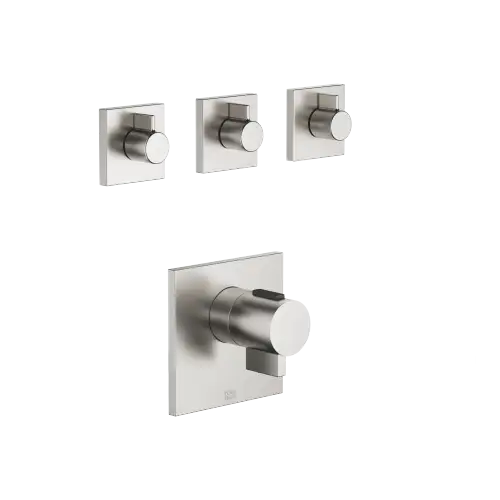 SYMETRICS xTOOL Thermostat module - Brushed Platinum - Set containing 4 articles