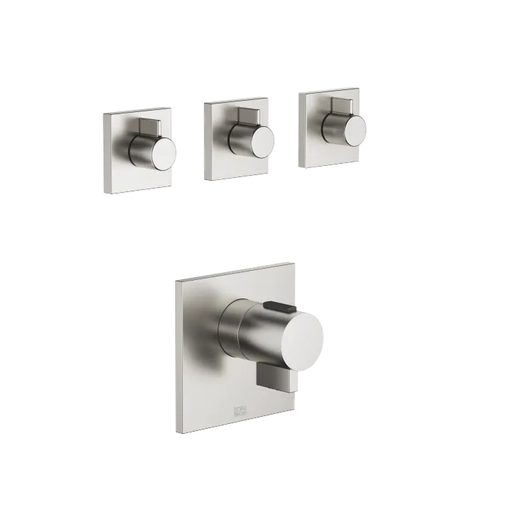 SYMETRICS xTOOL Thermostat module - Brushed Platinum - Set containing 4 articles
