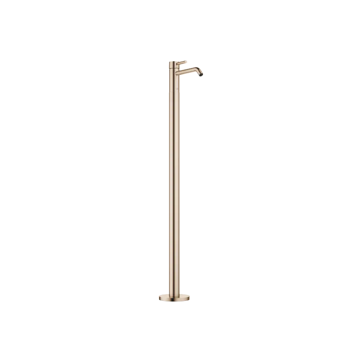 META Single-lever basin mixer with stand pipe without pop-up waste - Brushed Light Gold - 22 584 660-27
