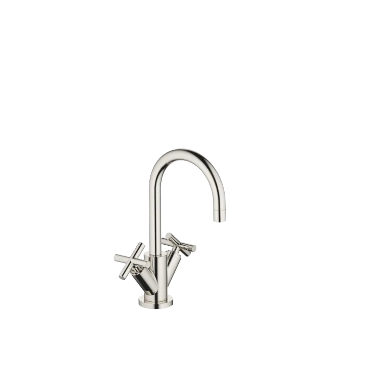 TARA Single-hole basin mixer with pop-up waste - Platinum - 22 512 892-08