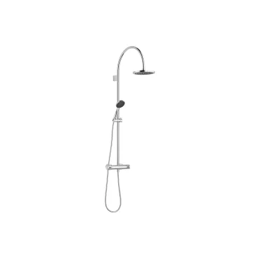 TARA Shower Pipe mit Brause-Thermostat 220 mm - Chrom - Set aus 2 Artikeln