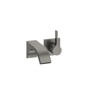 CYO Wall-mounted single-lever basin mixer without pop-up waste - Brushed Dark Platinum - 36 861 811-99