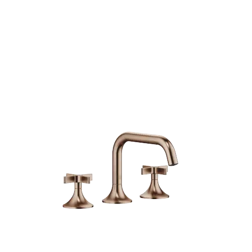 VAIA Three-hole basin mixer with pop-up waste - Brushed Bronze (PVD) - 20 705 809-42