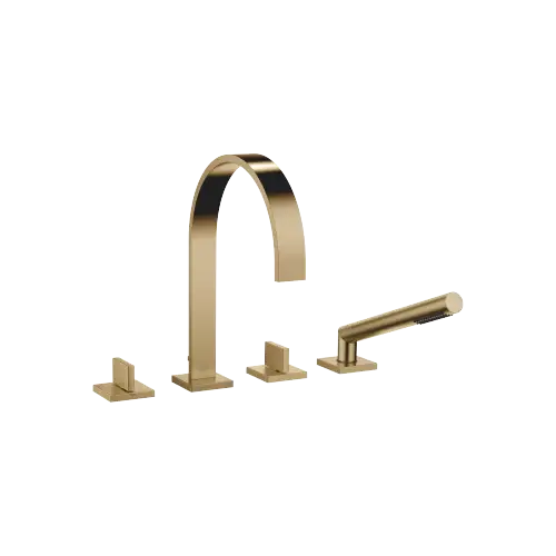 MEM Bath shower set for bath rim or tile edge installation - Brushed Dark Brass (PVD) - 27 532 782-39