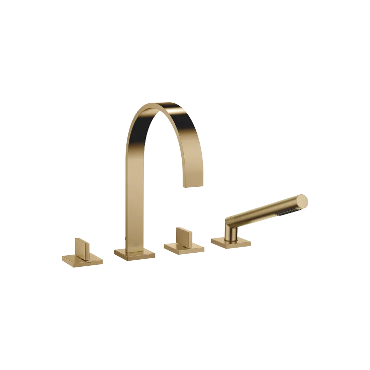 MEM Bath shower set for bath rim or tile edge installation - Brushed Dark Brass - 27 532 782-39