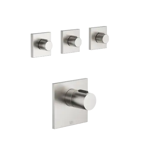 IMO xTOOL Thermostat module with 3 valves - Brushed Platinum - Set containing 4 articles