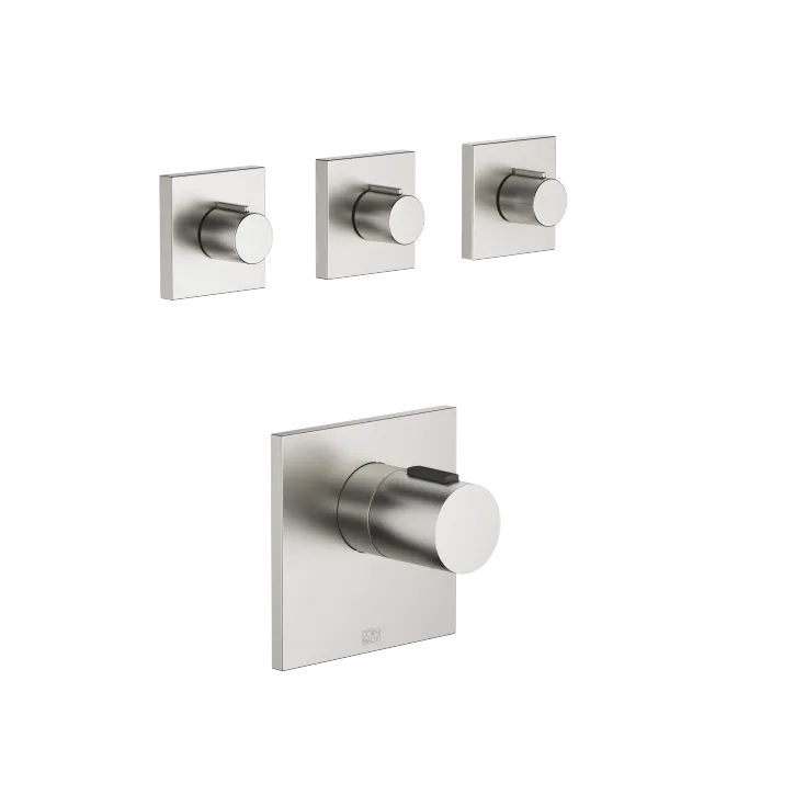 IMO xTOOL Thermostat module with 3 valves - Brushed Platinum - Set containing 4 articles