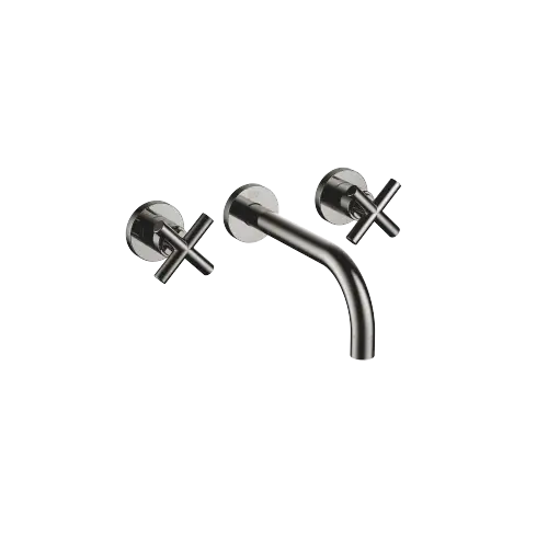 TARA Wall-mounted basin mixer without pop-up waste - Dark Chrome - 36 712 892-19 0010