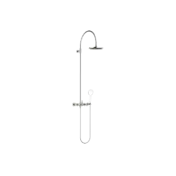 TARA Showerpipe with shower mixer without hand shower 220 mm - Brushed Platinum - 26 632 892-06 0050