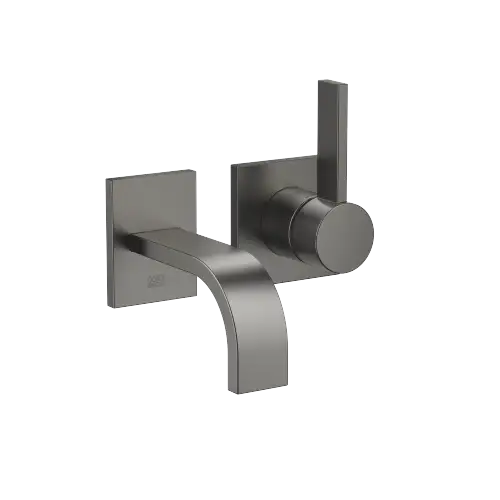 MEM Wall-mounted single-lever basin mixer without pop-up waste - Brushed Dark Platinum - 36 867 782-99 0010