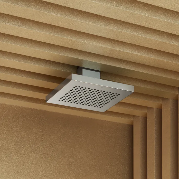 JUST RAIN Rain shower with ceiling fixing 400 x 320 mm - Stainless Steel - 41 507 979-85