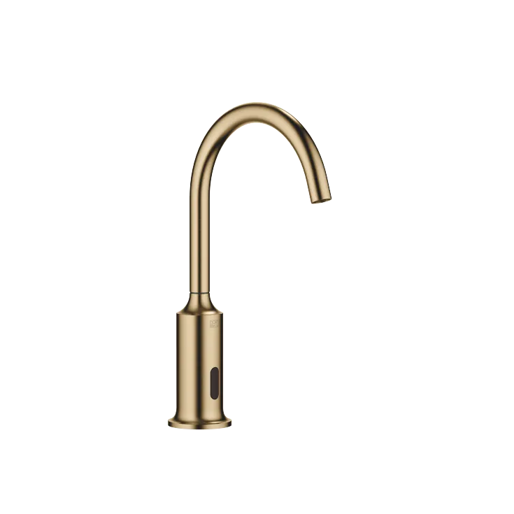 VAIA Rubinetterie lavabo con funzione di apertura e chiusura elettronica senza piletta - Dark Brass spazzolato - 44 521 809-39